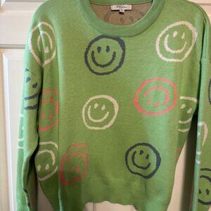 POLOGRAM WOMENS SMILEY SWEATER SIZE MED